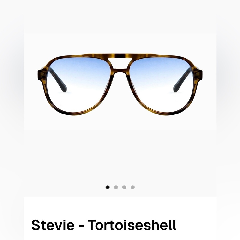 OTRA Eyewear Stevie Tortoiseshell Gradient Lens Aviator Glasses NWT - Picture 2 of 5